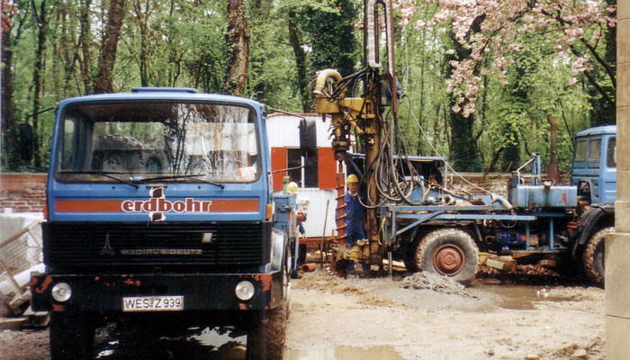 1996 - erste Geothermische Bohrung bis 50 m Tiefe